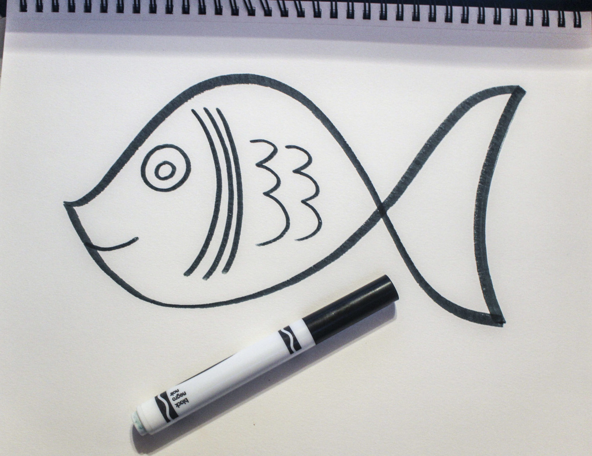 How to Draw a Simple Lent Fish