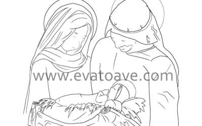 Free Nativity Coloring Page and Jeneral Store Unboxing